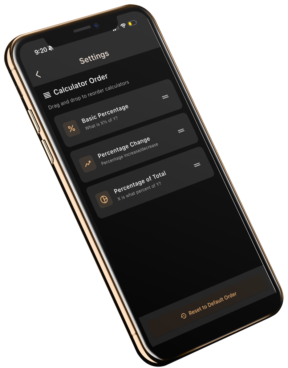 Percentage Calculator Screenshot 2